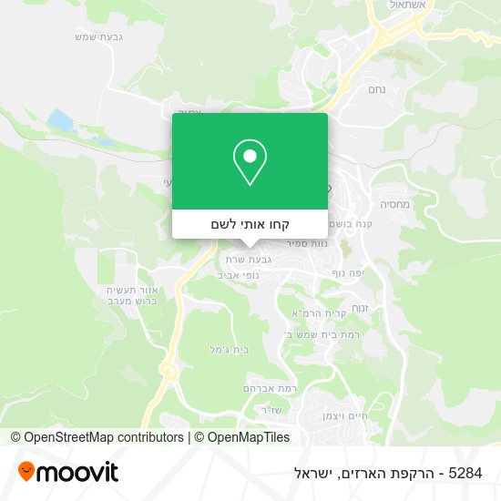 מפת 5284 - הרקפת הארזים