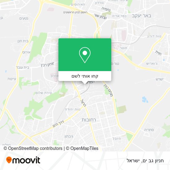 מפת חניון גב ים