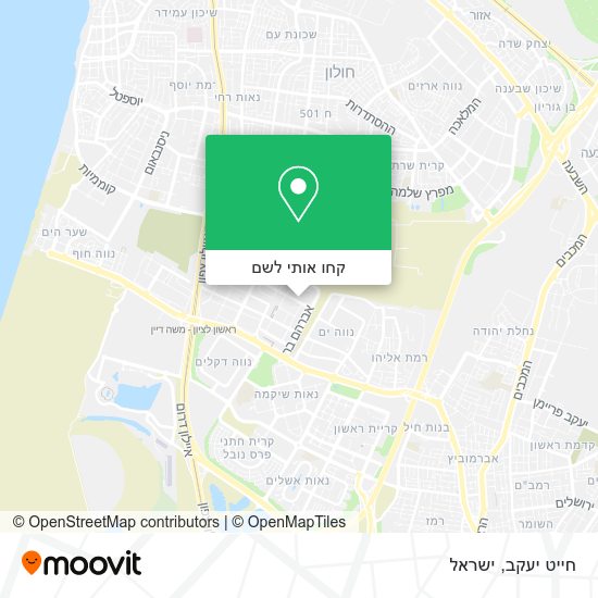 מפת חייט יעקב