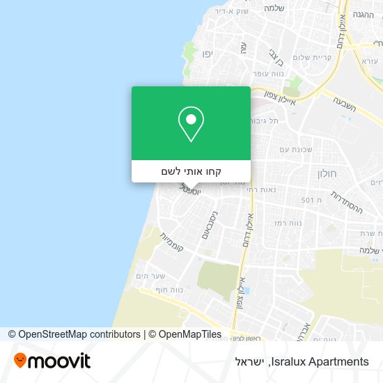 מפת Isralux Apartments