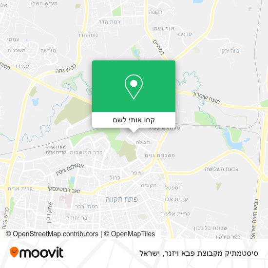 מפת סיסטמתיק מקבוצת פבא ויזנר
