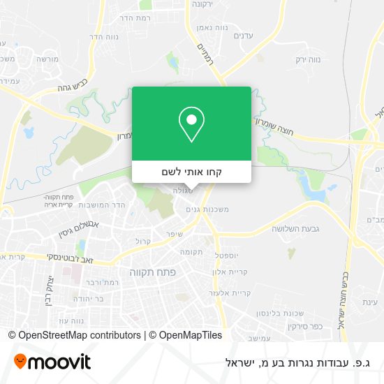 מפת ג.פ. עבודות נגרות בע מ