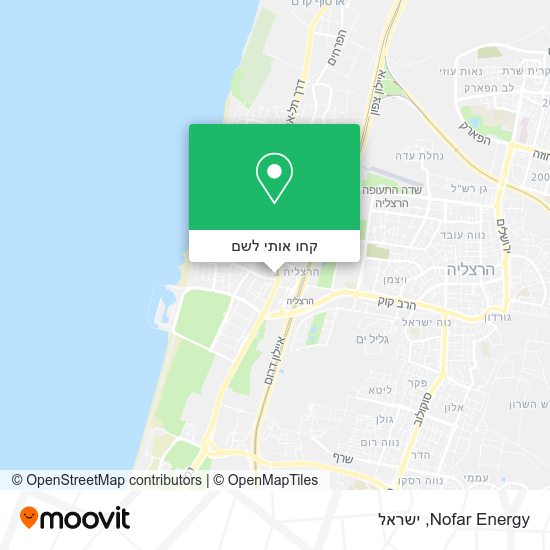 מפת Nofar Energy