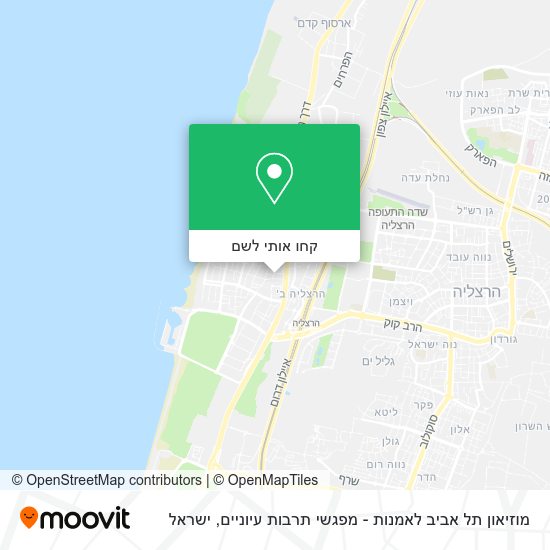 מפת מוזיאון תל אביב לאמנות - מפגשי תרבות עיוניים
