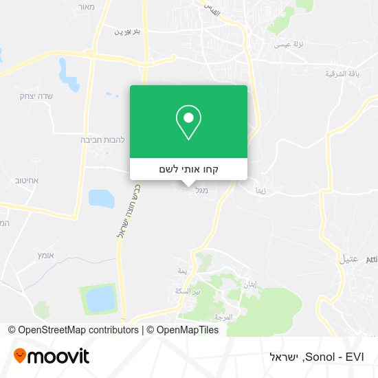 מפת Sonol - EVI