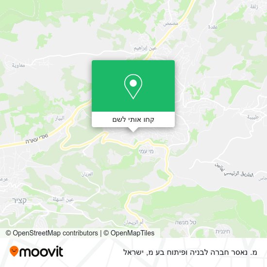 מפת מ. נאסר חברה לבניה ופיתוח בע מ