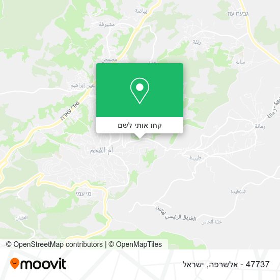 מפת 47737 - אלשרפה