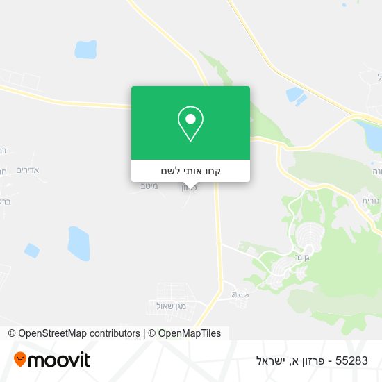 מפת 55283 - פרזון א