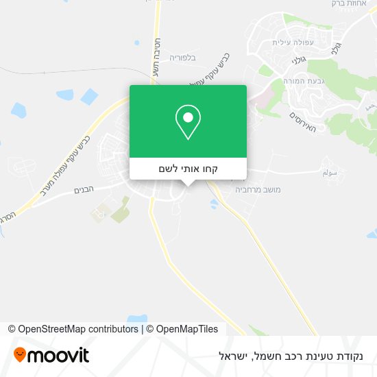מפת נקודת טעינת רכב חשמל