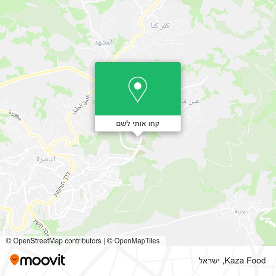 מפת Kaza Food