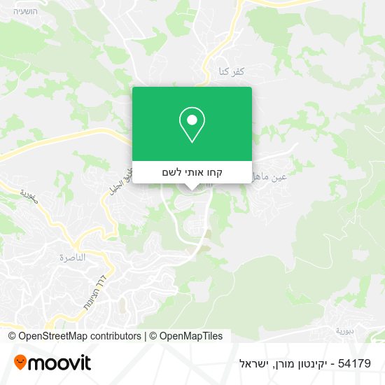 מפת 54179 - יקינטון מורן