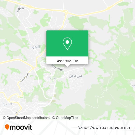 מפת נקודת טעינת רכב חשמל