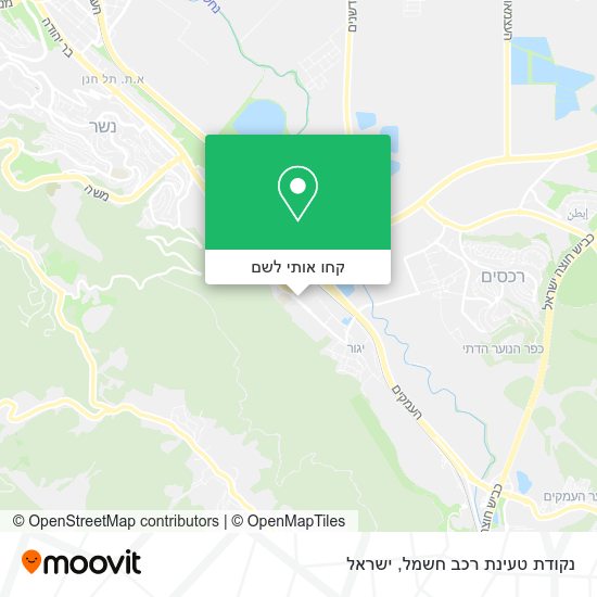 מפת נקודת טעינת רכב חשמל