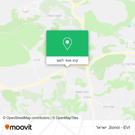 מפת Sonol - EVI