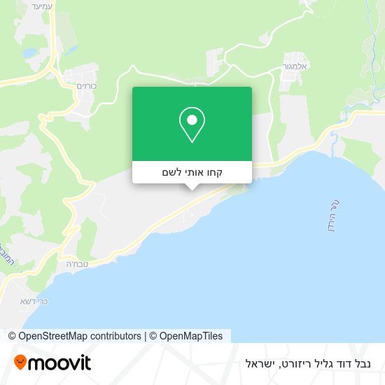מפת נבל דוד גליל ריזורט