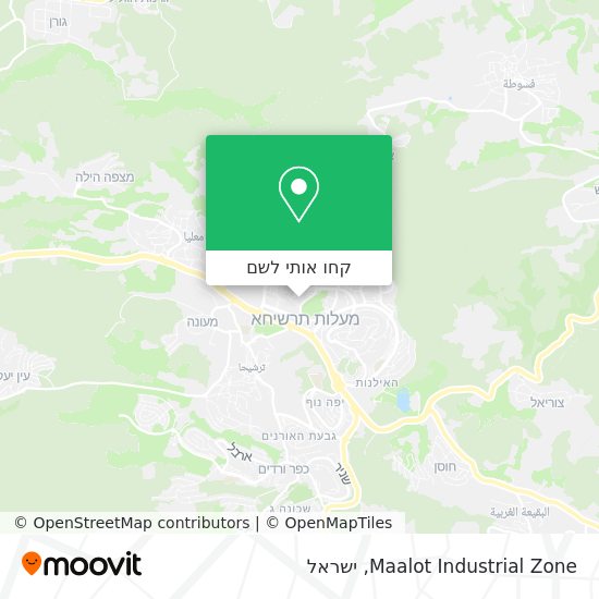 מפת Maalot Industrial Zone