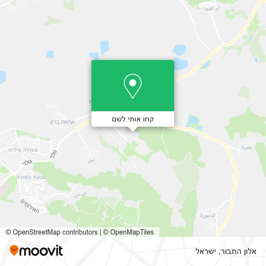 מפת אלון התבור