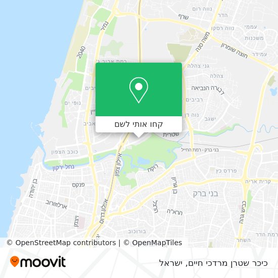 מפת כיכר שטרן מרדכי חיים