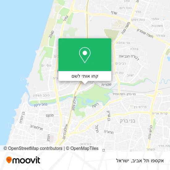 מפת אקספו תל אביב