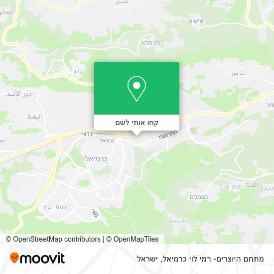מפת מתחם היוצרים- רמי לוי כרמיאל
