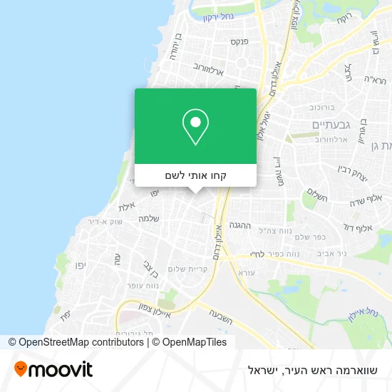 מפת שווארמה ראש העיר