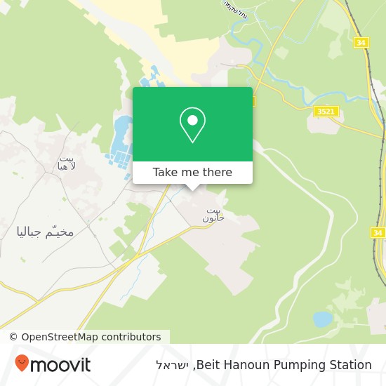 מפת Beit Hanoun Pumping Station