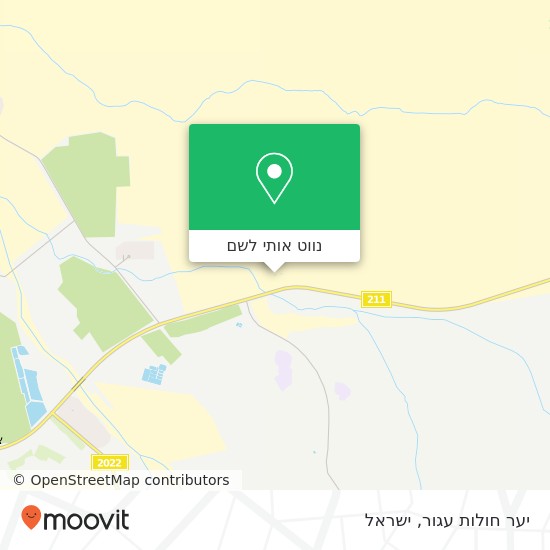 מפת יער חולות עגור