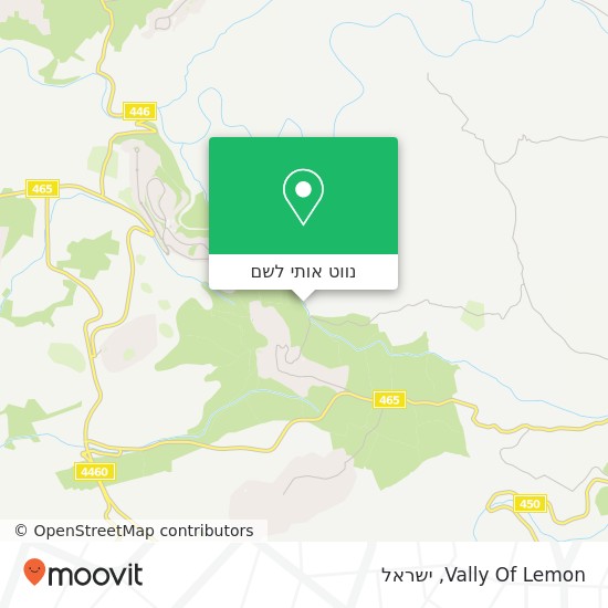מפת Vally Of Lemon