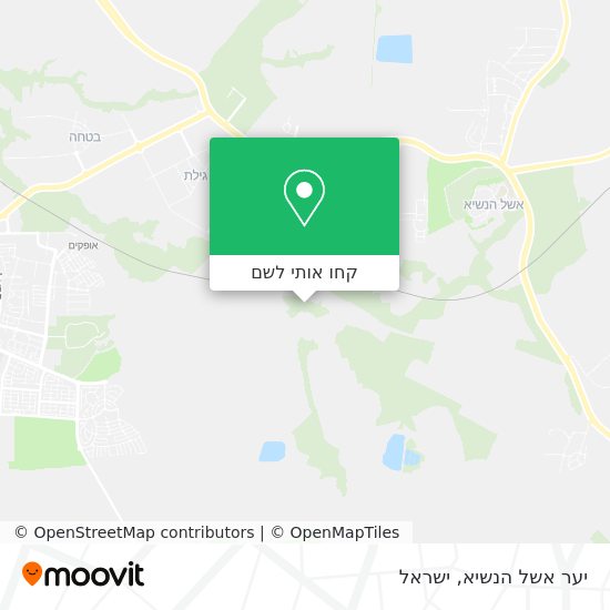 מפת יער אשל הנשיא