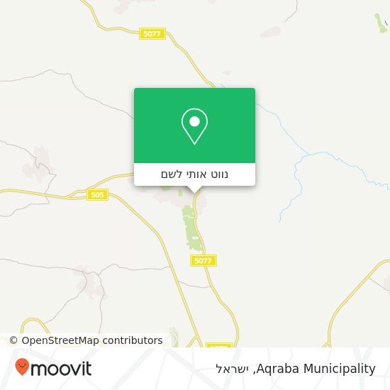 מפת Aqraba Municipality