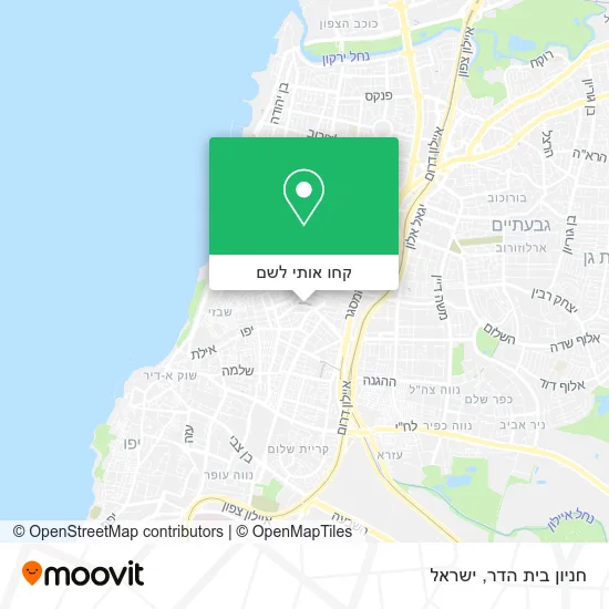 מפת חניון בית הדר
