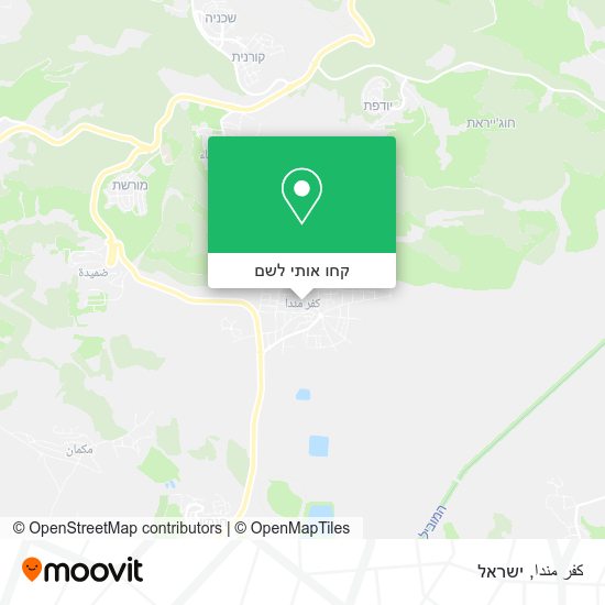 מפת كفر مندا