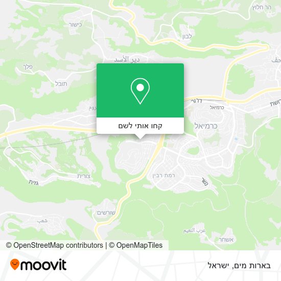 מפת בארות מים