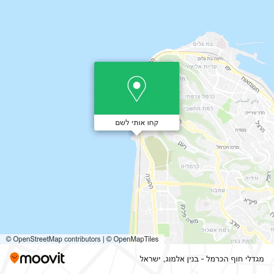 מפת מגדלי חוף הכרמל - בנין אלמוג