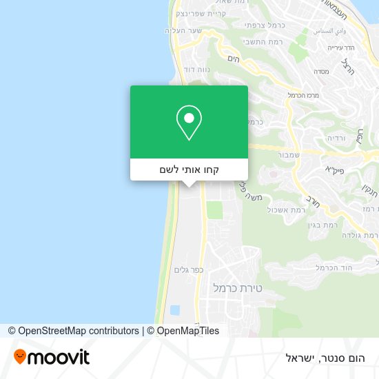 מפת הום סנטר