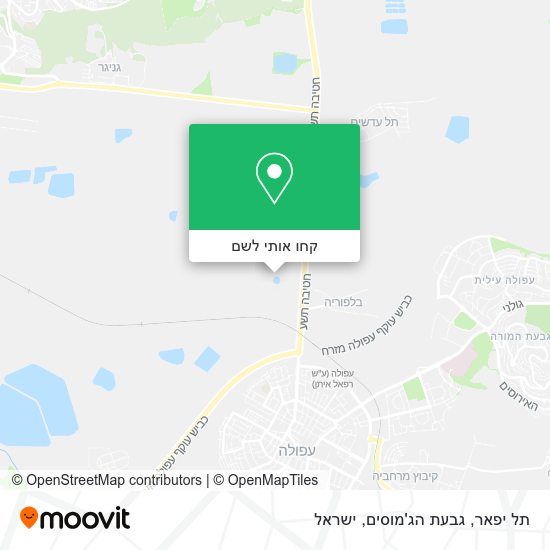 מפת תל יפאר, גבעת הג'מוסים