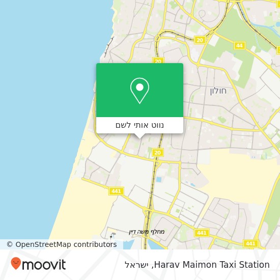 מפת Harav Maimon Taxi Station