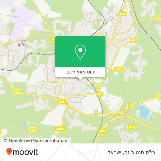 מפת בי"ס סנט ג'וזף