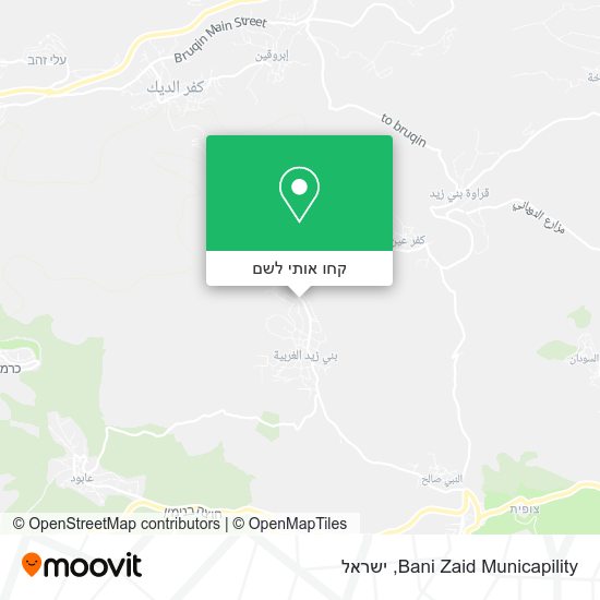 מפת Bani Zaid Municapility