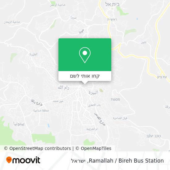 מפת Ramallah / Bireh Bus Station