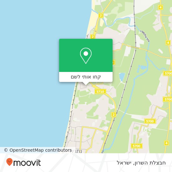 מפת חבצלת השרון