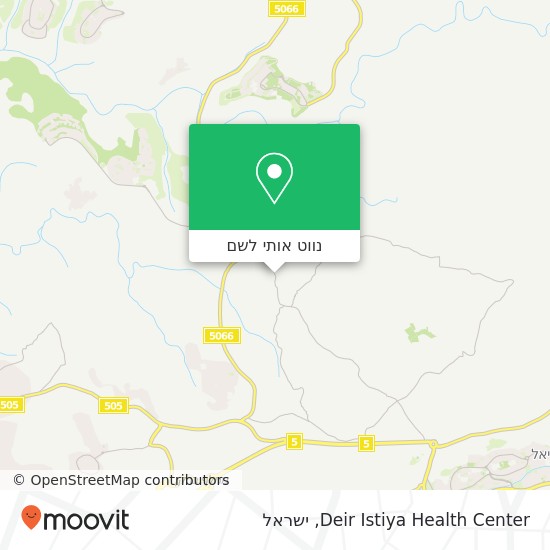 מפת Deir Istiya Health Center