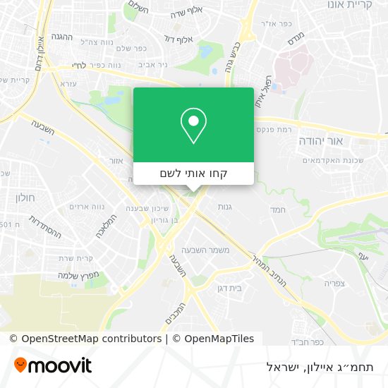 מפת תחמ״ג איילון