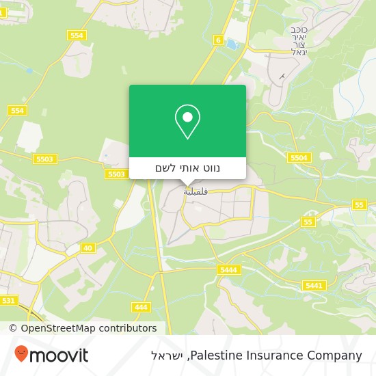 מפת Palestine Insurance Company