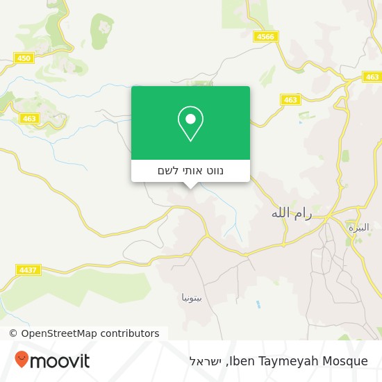 מפת Iben Taymeyah Mosque