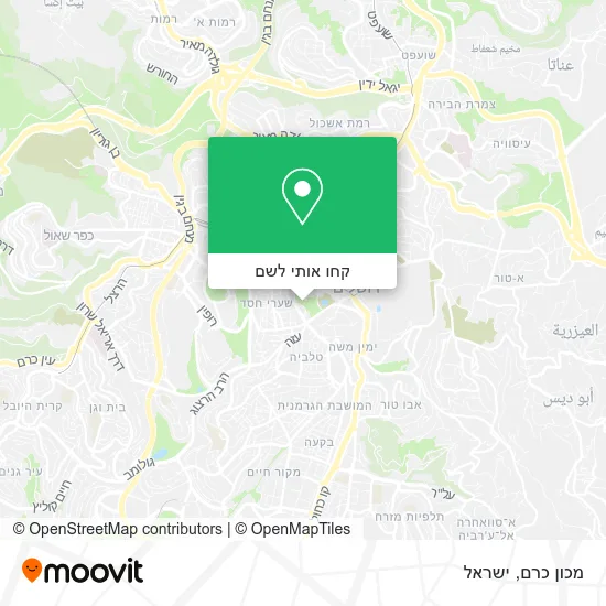 מפת מכון כרם