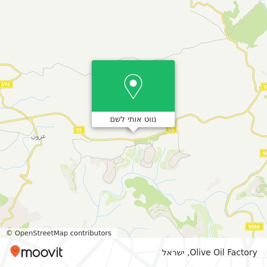 מפת Olive Oil Factory