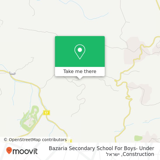 מפת Bazaria Secondary School For Boys- Under Construction