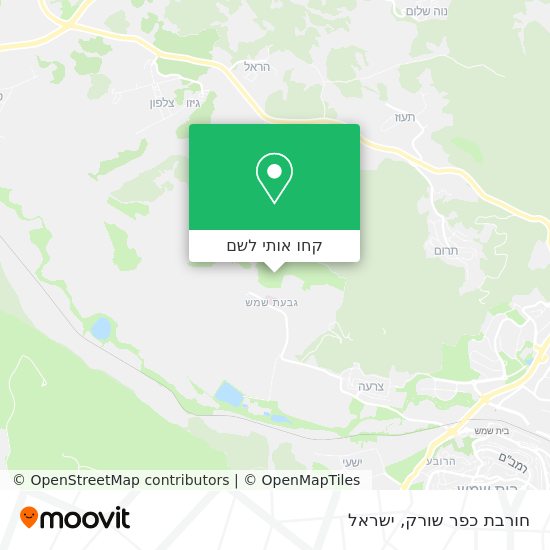 מפת חורבת כפר שורק