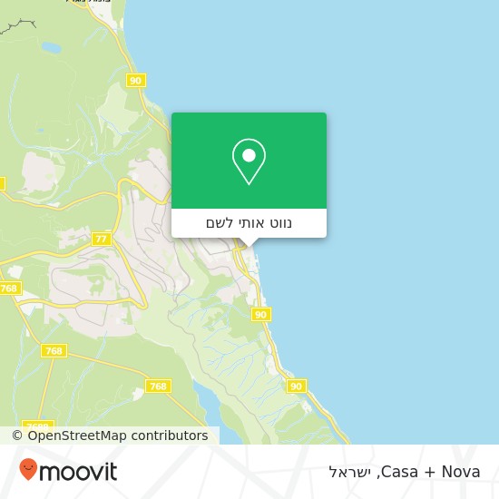 מפת Casa + Nova